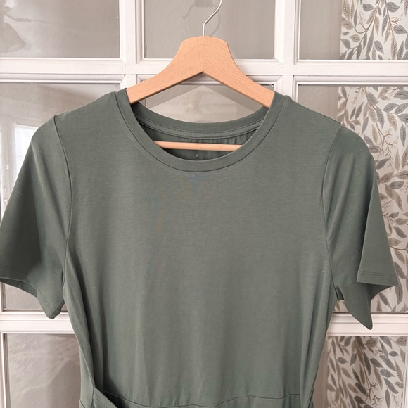 ☘️A NEW DAY Faux Wrap T-Shirt Dress Sz S NWOT - Picture 2 of 7